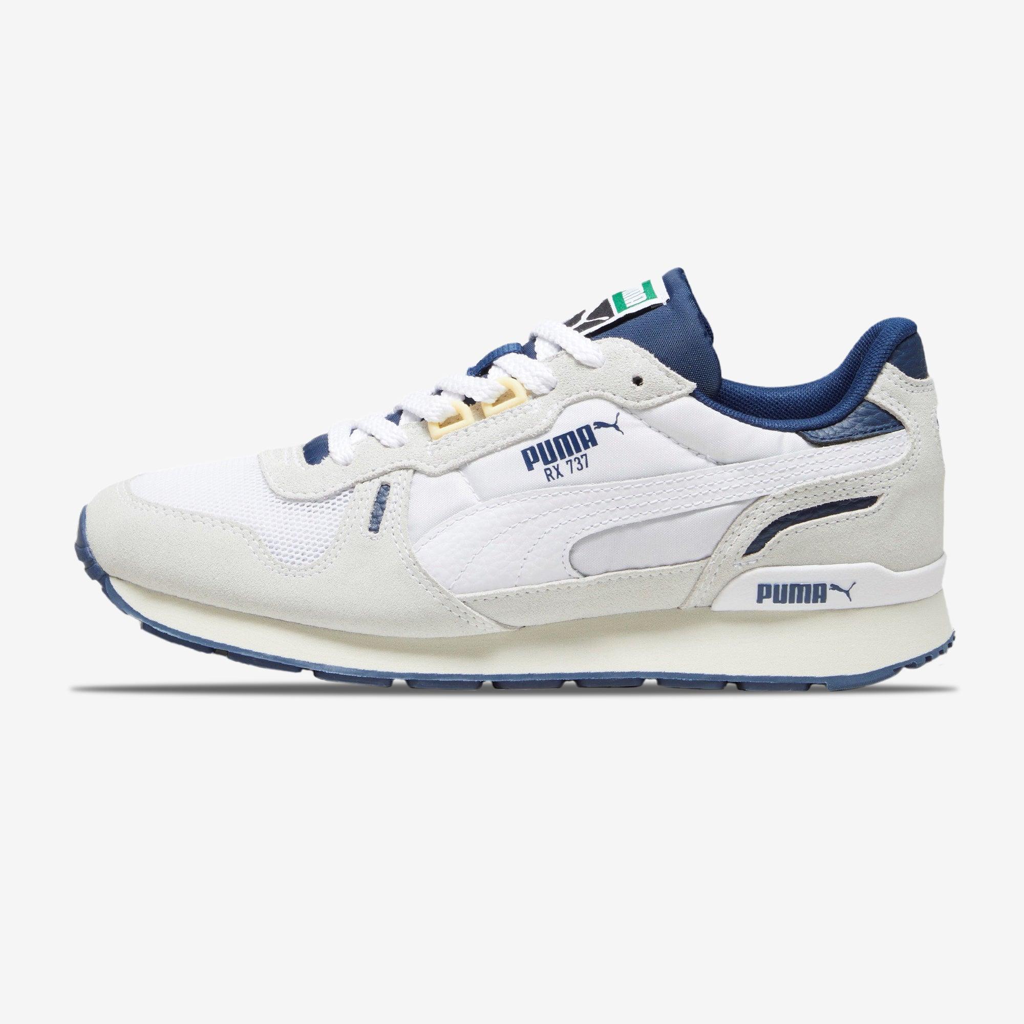 Puma best sale white blue