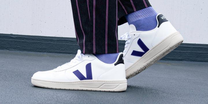 Veja V-10 Leather "Purple" - SneakerBAAS