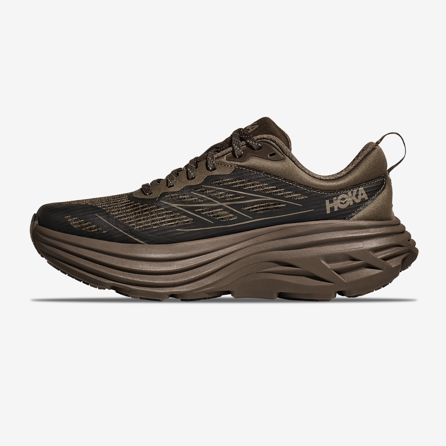 Hoka Bondi 8 TS Caged "Umber / Deep Umber" - SneakerBAAS