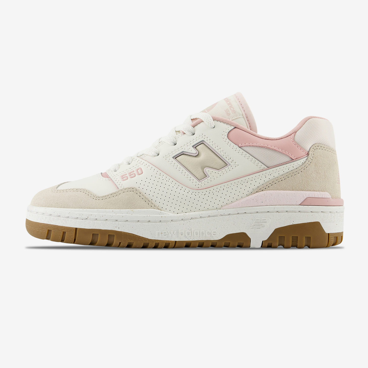 New Balance 550 "Sea Salt / Pink Granite / Orb Pink" - SneakerBAAS